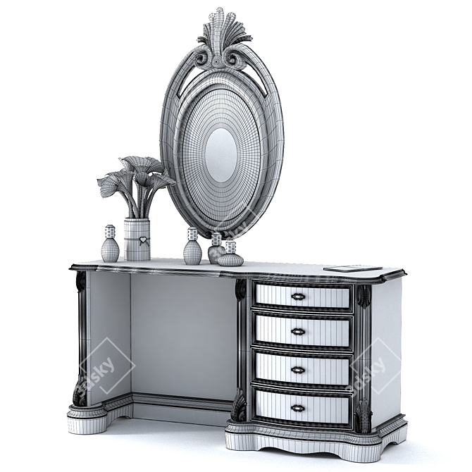 Bella Vita Dresser - Elegant and Functional 3D model image 2