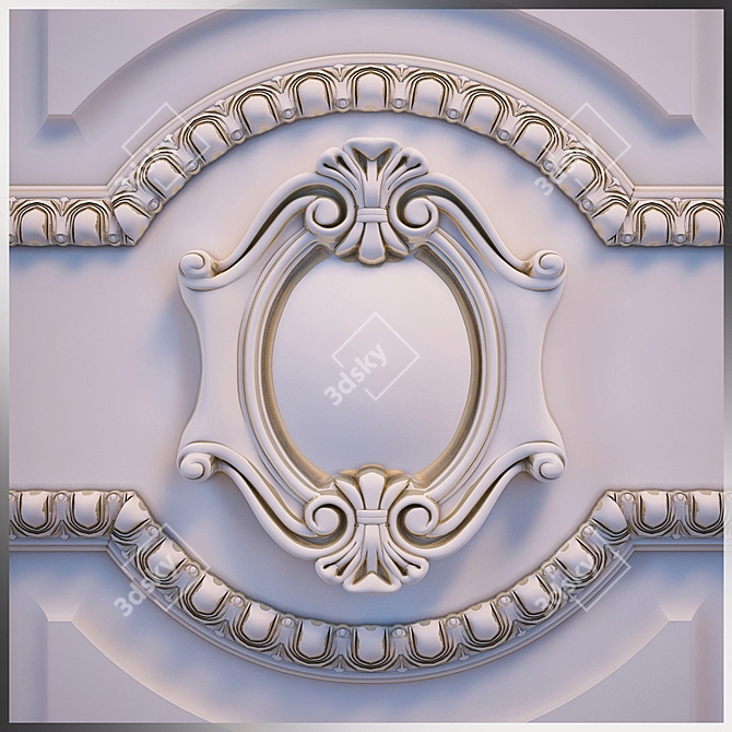 Classic Style Patina Internal Door 3D model image 2