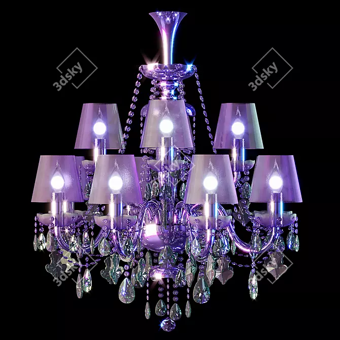 Luxurious Swarovski Strass Chandelier 3D model image 1