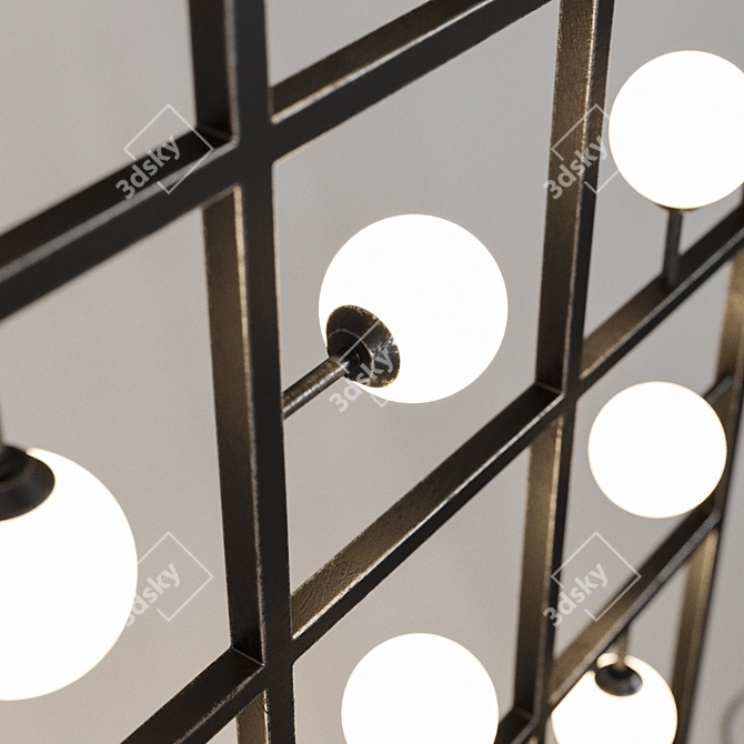 Modern Square LED Lighting 3D model image 2