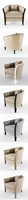 Luxury Cristopher Guy Iribe Armchair 3D model image 3