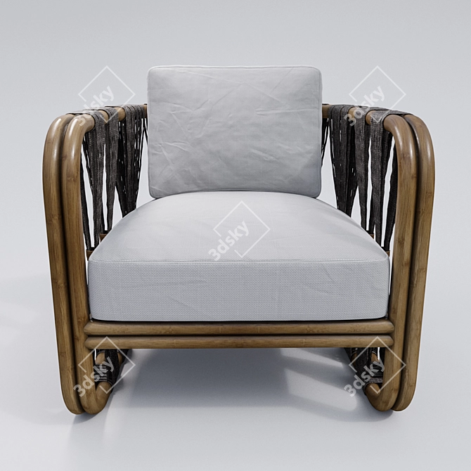 Strings Attached Lounge Chair 3D model image 2