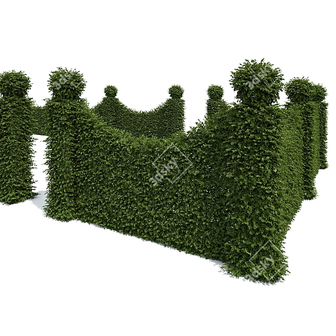 Versatile Living Fence Solution 3D model image 2