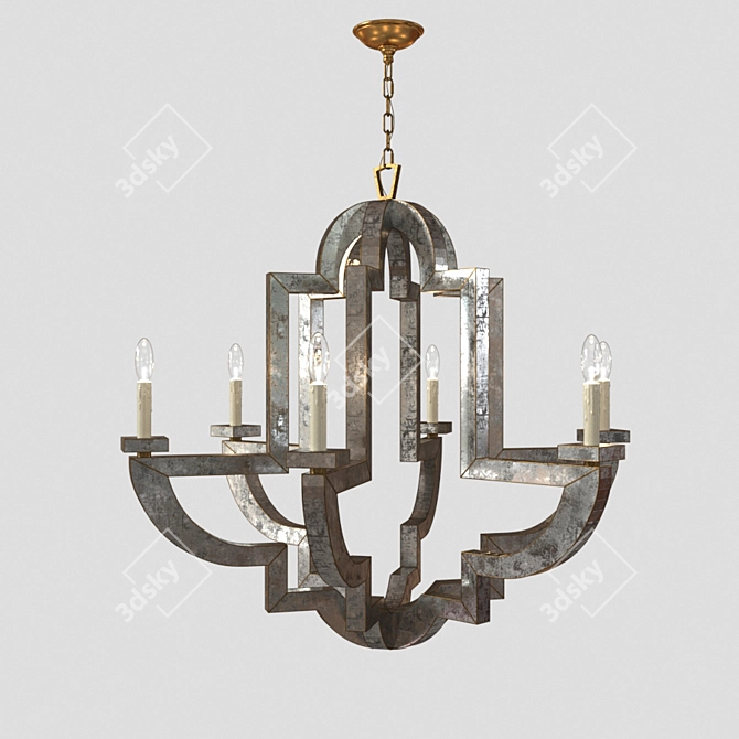 Exquisite Lido Chandelier: Niermann Weeks Masterpiece 3D model image 1