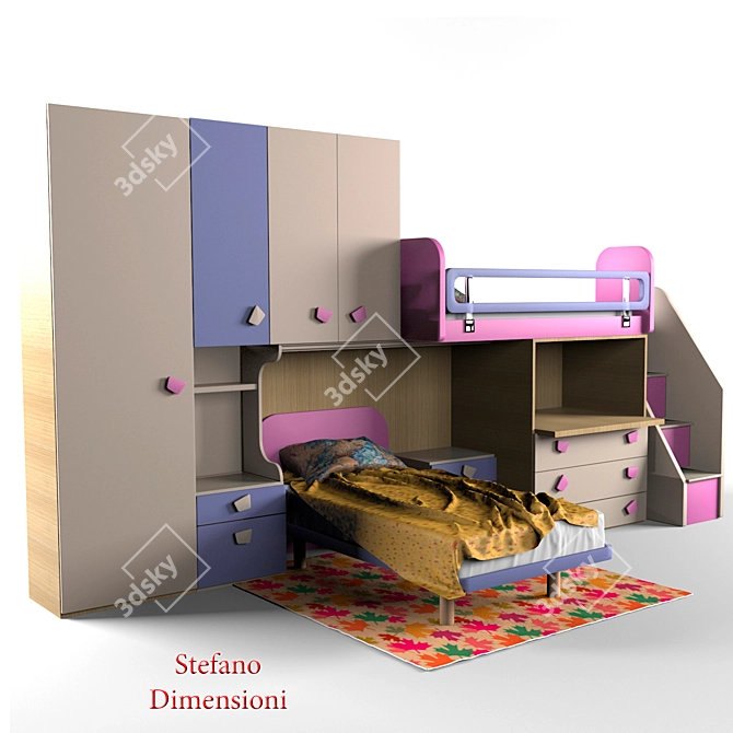 Italian Charm for Children's Spaces 3D model image 1