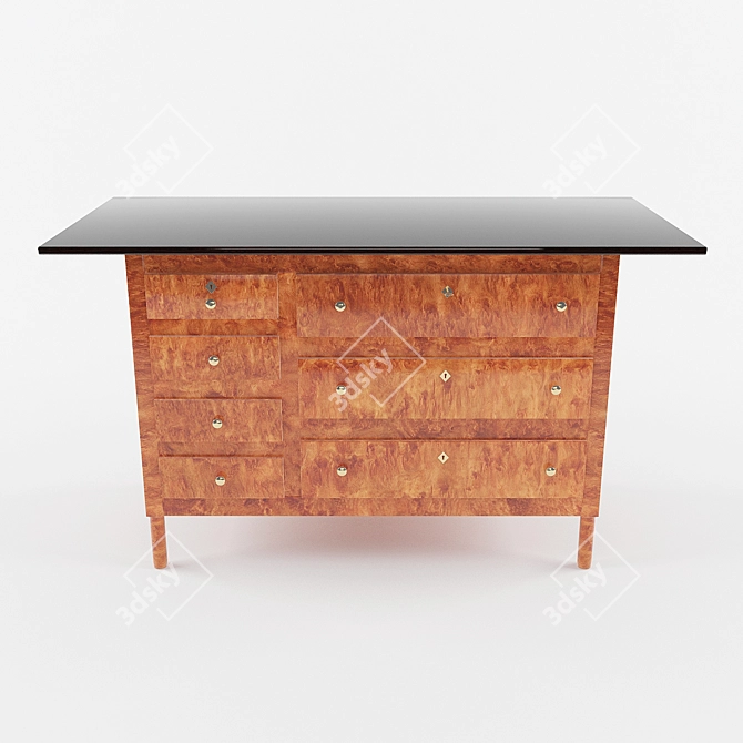 Modern Komod Chest of Drawers 3D model image 3