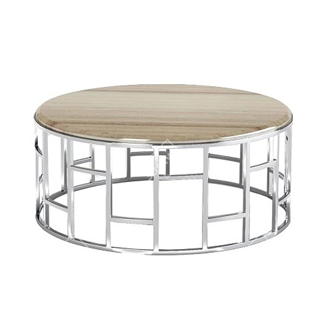 Exclusive Steel Coffee Table 3D model image 1