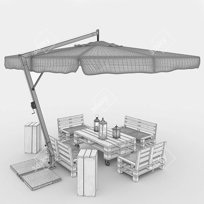 Leonardo Braccio: Stylish Outdoor Furniture Set 3D model image 3