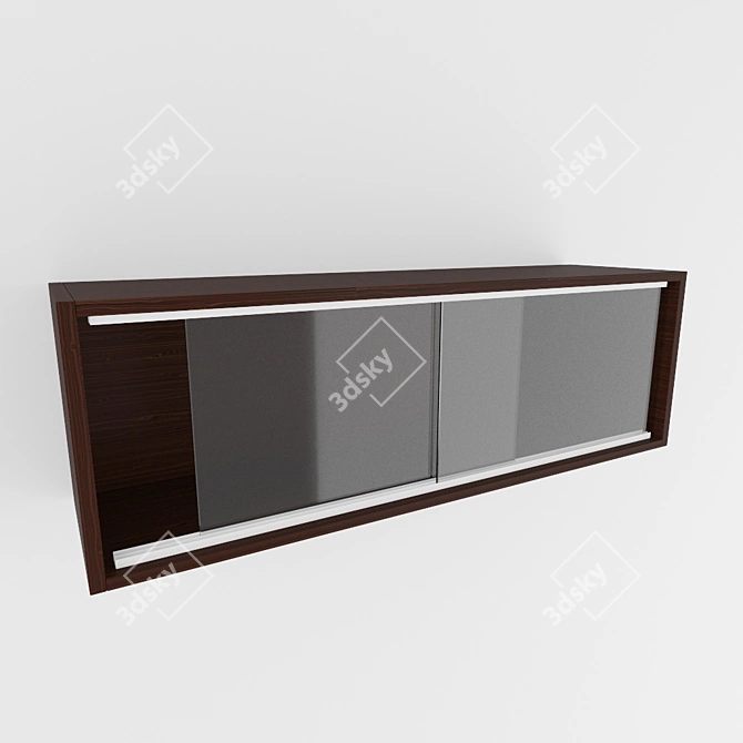 Vintage Soviet Style Hanging Shelf 3D model image 1