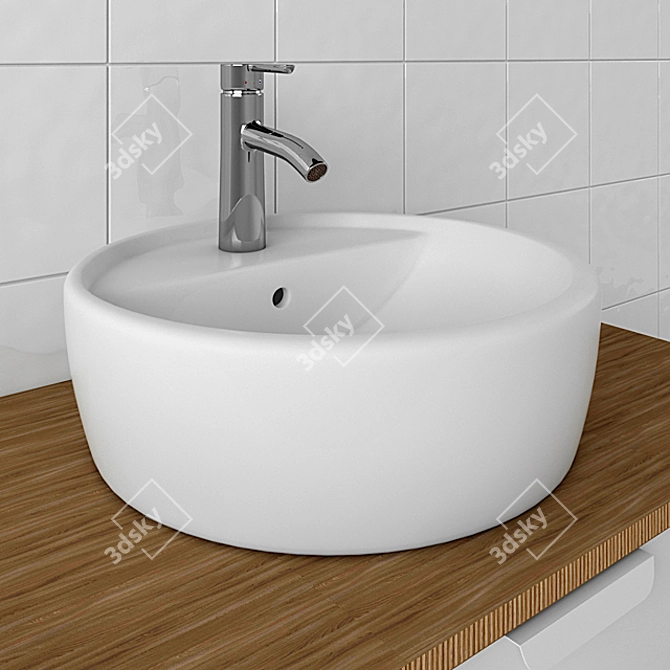 Tornviken Freestanding Sink & Accessories 3D model image 2