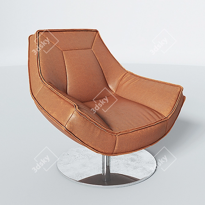 Elegant Marconi Armchair 3D model image 1