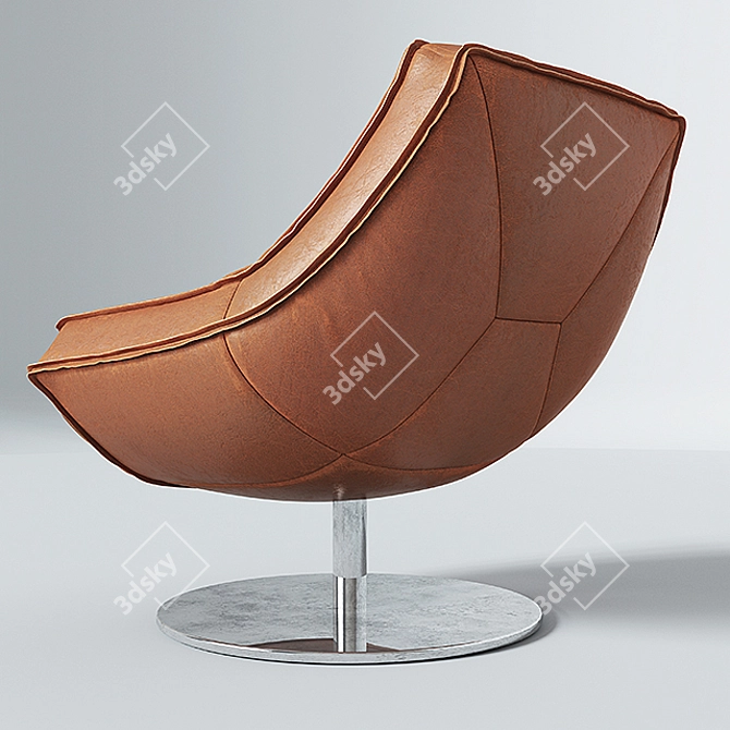 Elegant Marconi Armchair 3D model image 3