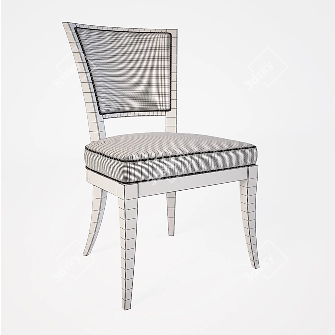 Vanguard Leland Side Chair: Impeccable Style and Comfort 3D model image 2