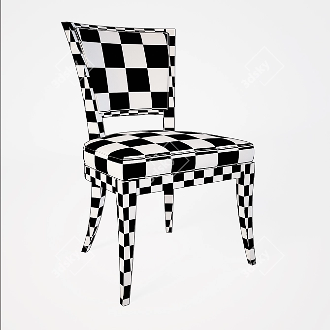 Vanguard Leland Side Chair: Impeccable Style and Comfort 3D model image 3