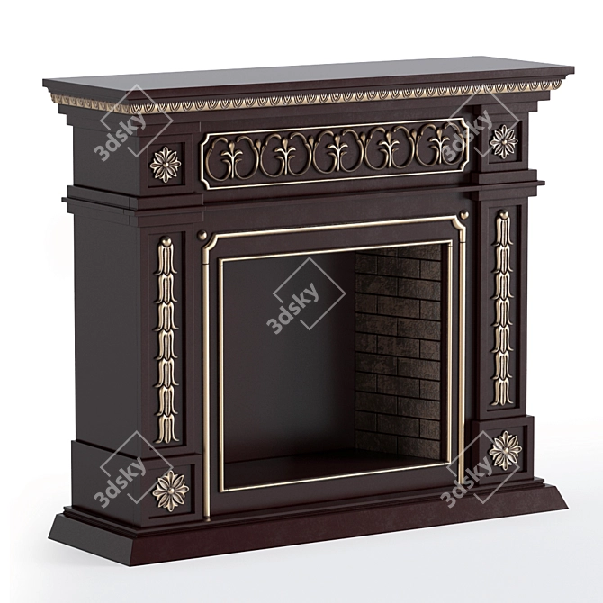 Southern Enterprises Connor Electric Fireplace 3D model image 1
