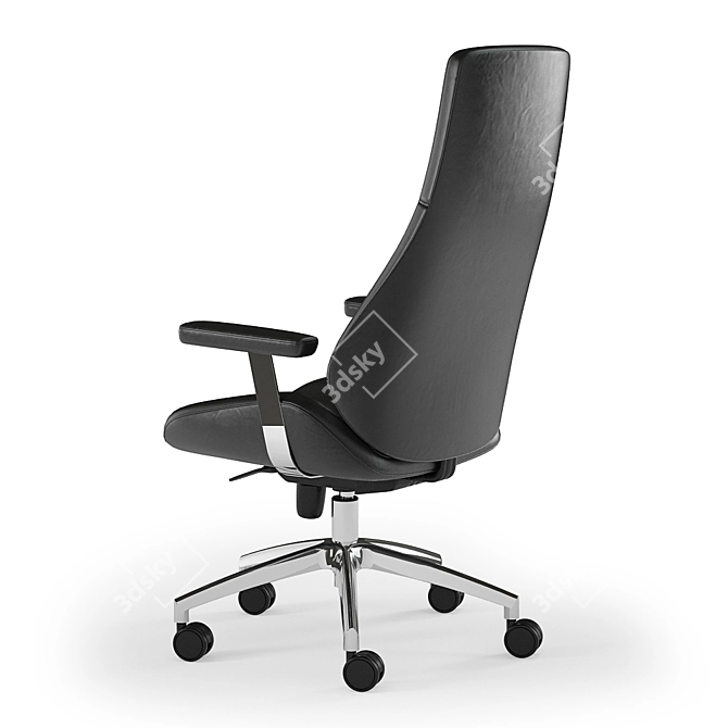 Flash Furniture Swivel Executive Chair | High Back Leather Office Chair 3D model image 2