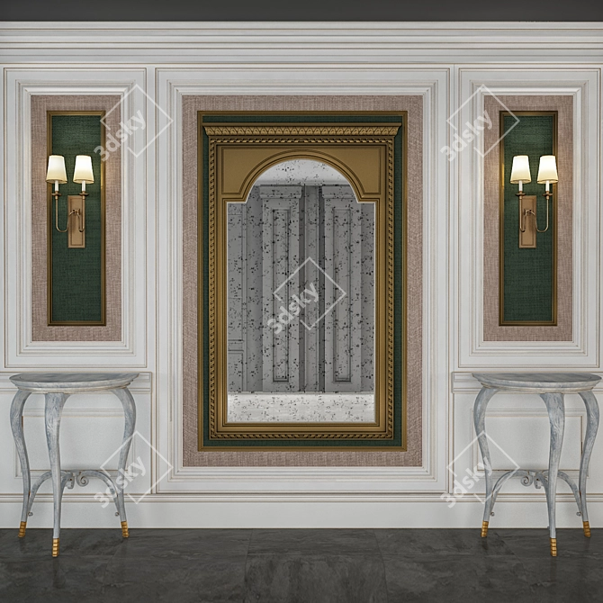 Elegance Enhancer: Classic Wall 3D model image 1