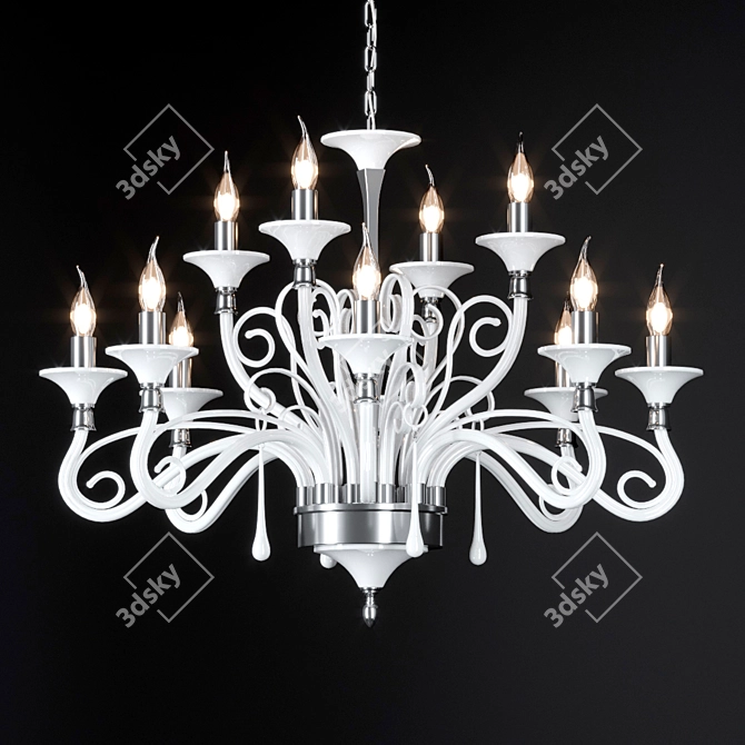 Jago Royal NCS 416 - Elegant Chrome Chandelier 3D model image 1