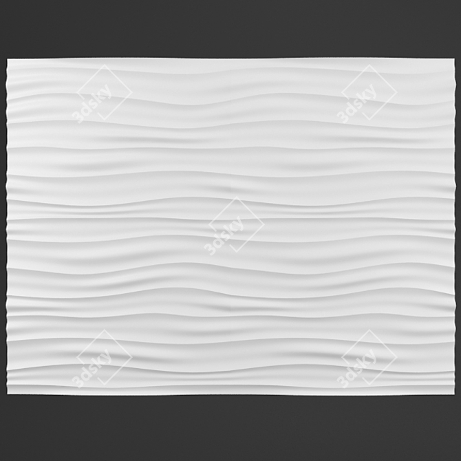 Seamless 3D Decorative Wall Panel 3D model image 1