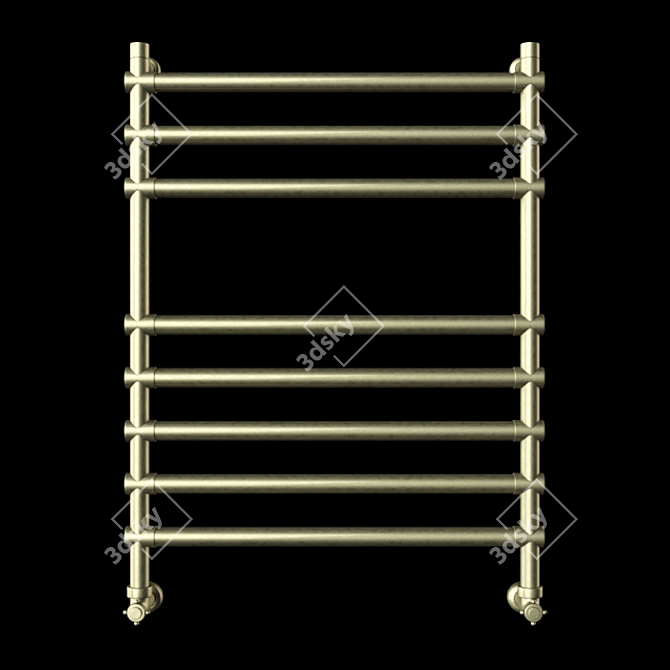 Bronze Towel Rail: Stylish and Space-saving 3D model image 1