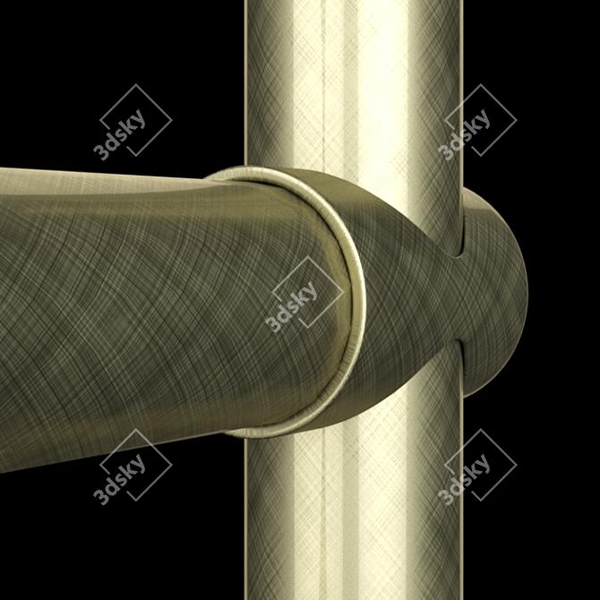 Bronze Towel Rail: Stylish and Space-saving 3D model image 3