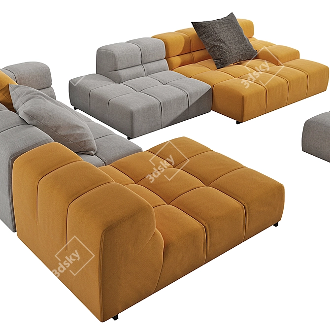 Modular Tufty-Time 15 Sofa 3D model image 2