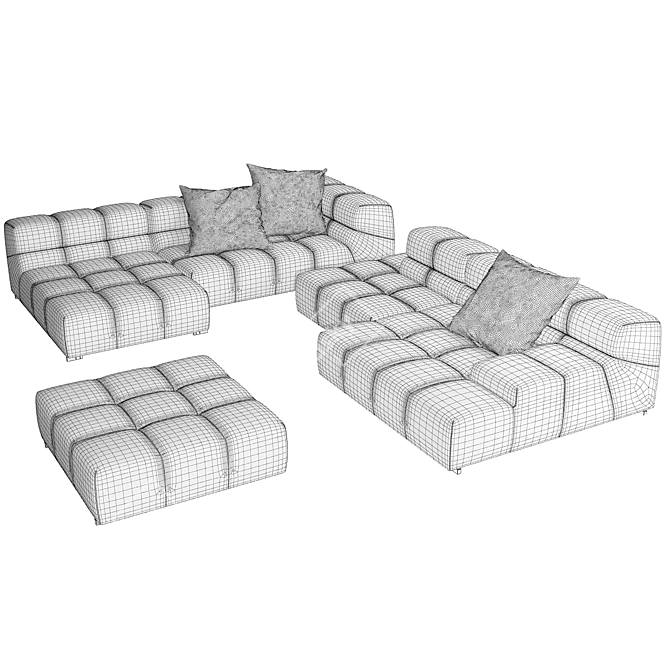 Modular Tufty-Time 15 Sofa 3D model image 3