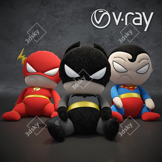 DC Superheroes Soft Toys - Bring the Power! 3D model image 1