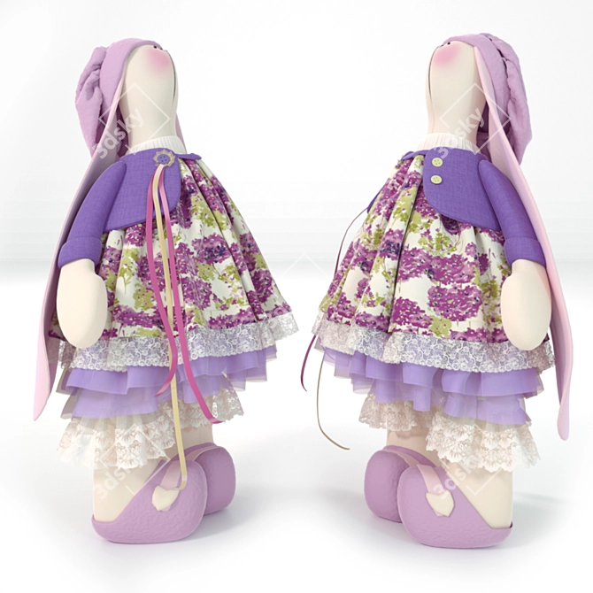 Tilda Hare Doll - Heartwarming Addition 3D model image 1