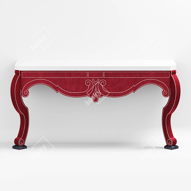 Velvet Augustus Console Table 3D model image 1