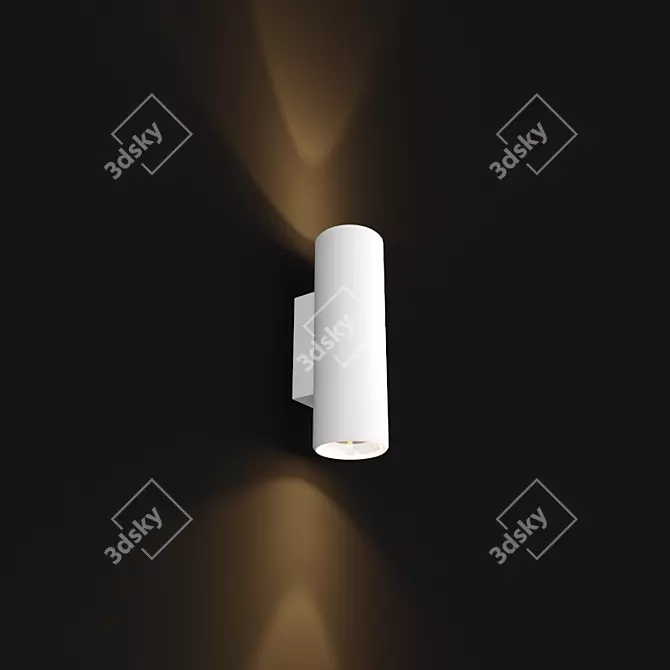 Versatile LED Wall Washer 3D model image 1