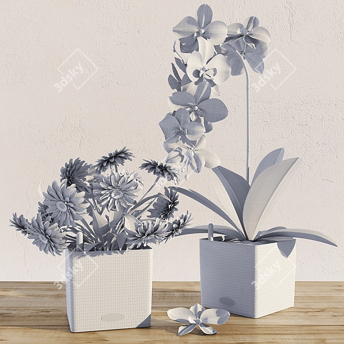 Lechuza Cube LS 35: Smart Pot for Orchids & Flowers! 3D model image 2