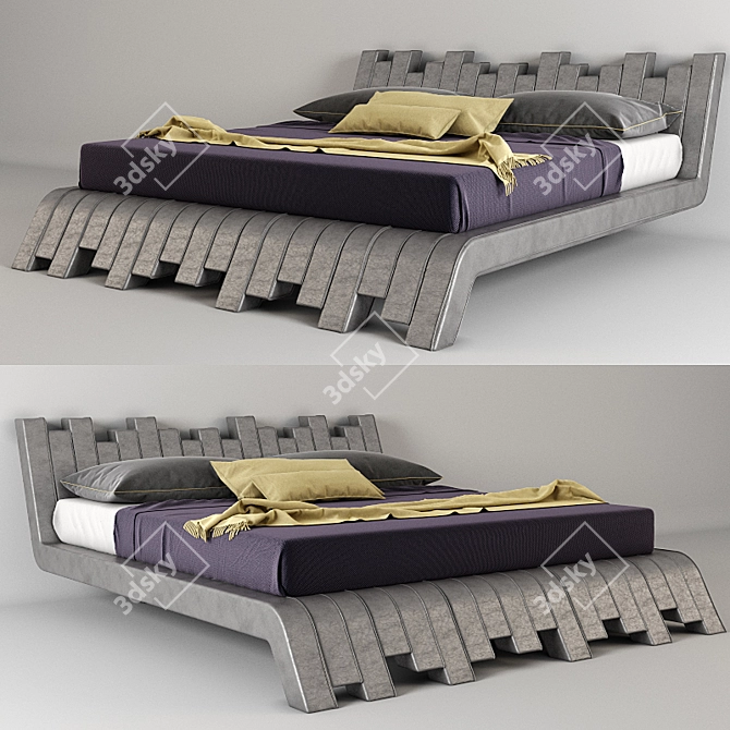 Luxury Sleep Comfort: Cu.bed_Bolzan Letti 3D model image 1