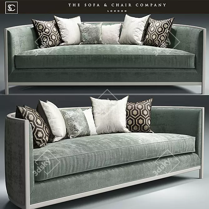 Sophisticated Sophia Sofa 3D model image 1