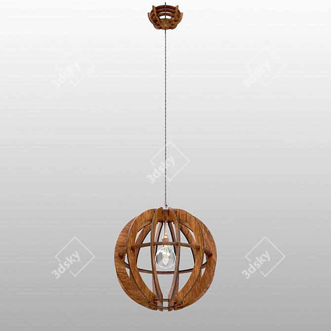 Modern Sphere Chandelier 3D model image 3