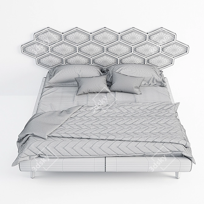 Italian Style: Cattelan Italia Thiago Bed 3D model image 3