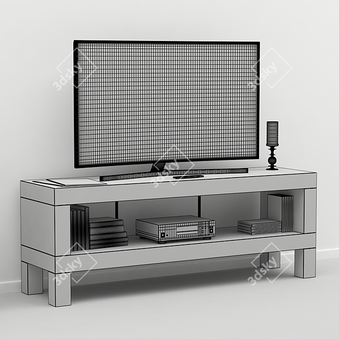 Modern V-Ray IKEA Lack Furniture 3D model image 3