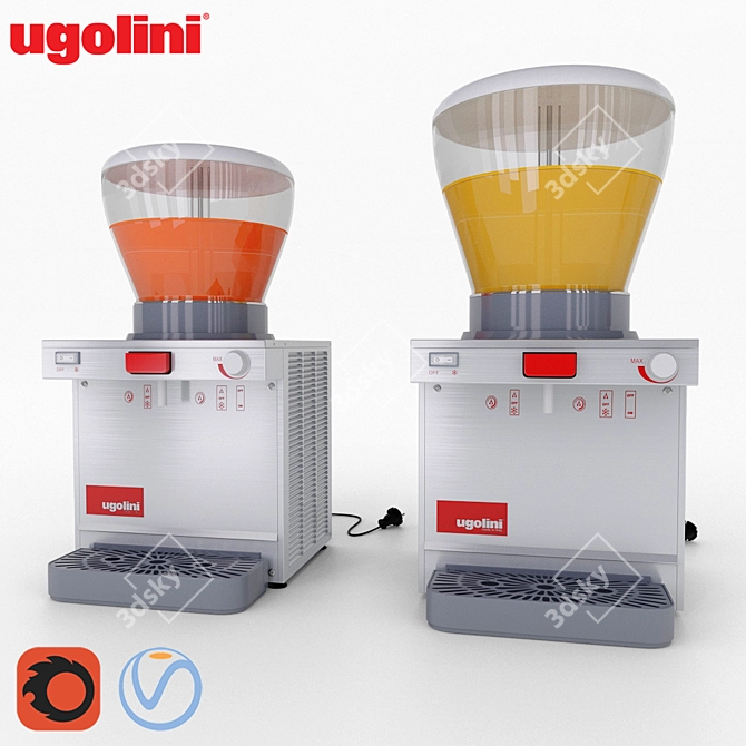 UGOLINI A12/A19 Juice Dispensers (SET) - Refreshing Fruit Juice Cooling and Dispensing System 3D model image 1