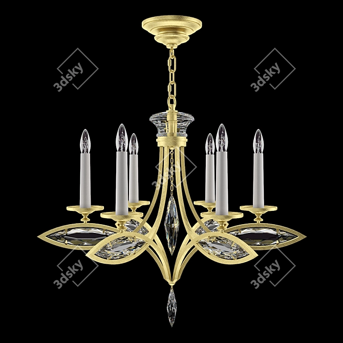 Marquise Chandelier 843540-22 | Elegant Florentine Design 3D model image 1