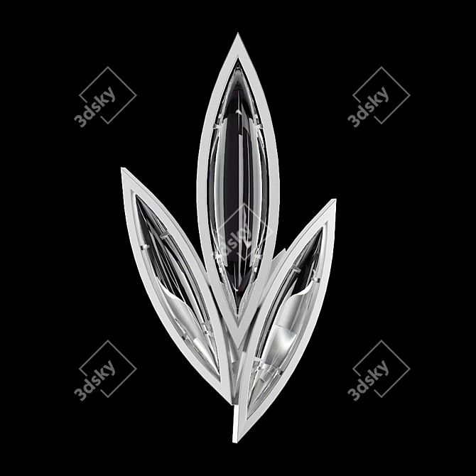 Marquise Crystal Wall Sconce 3D model image 1