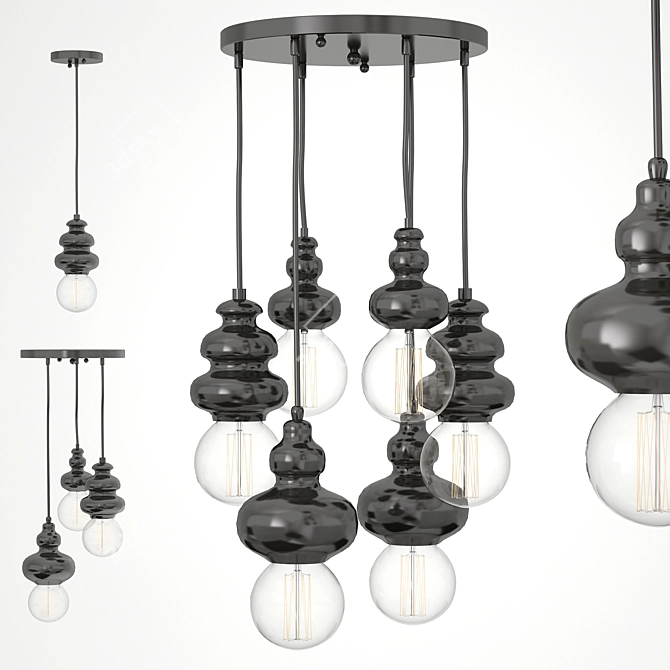 Favourite Bibili Fixtures: Stylish Lighting Solution 3D model image 2