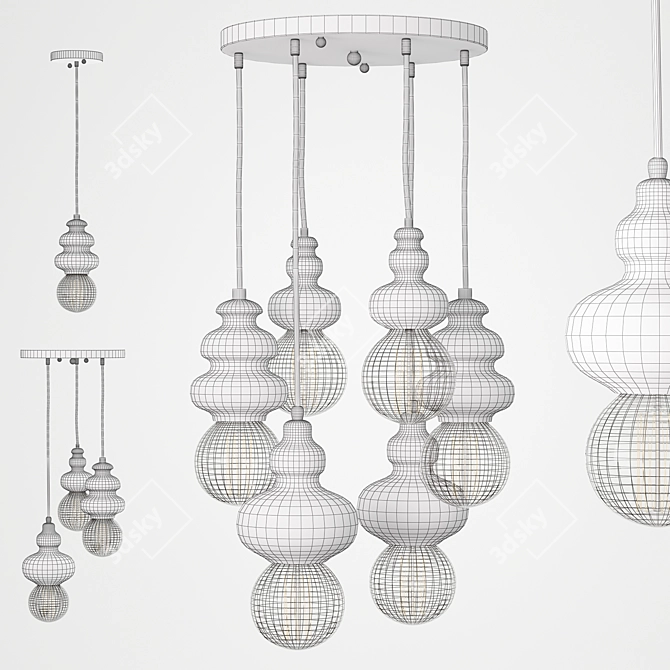 Favourite Bibili Fixtures: Stylish Lighting Solution 3D model image 3