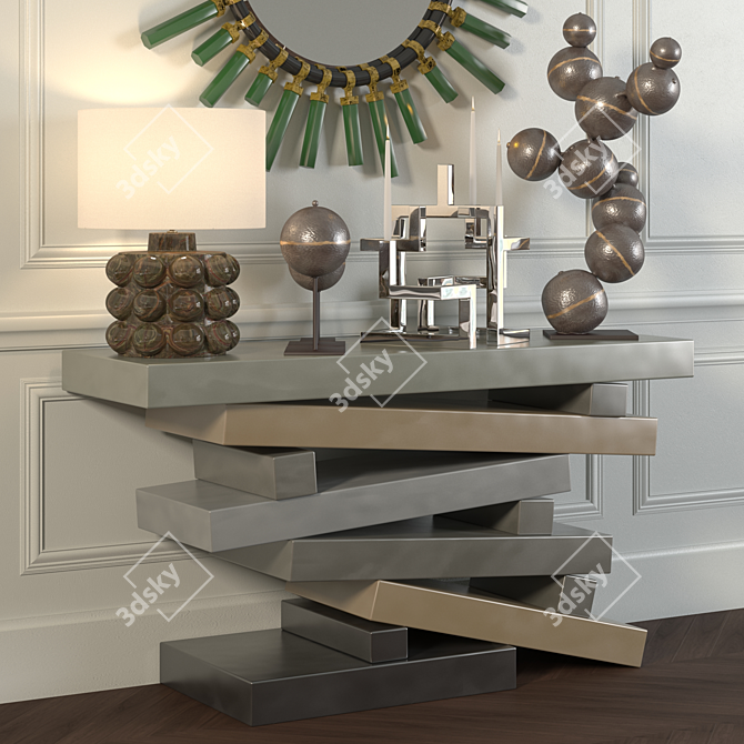 Eclectic Decorative Set: Andrew Martin, Arteriors, Christopher Guy | Max 2011, Vray 3D model image 2