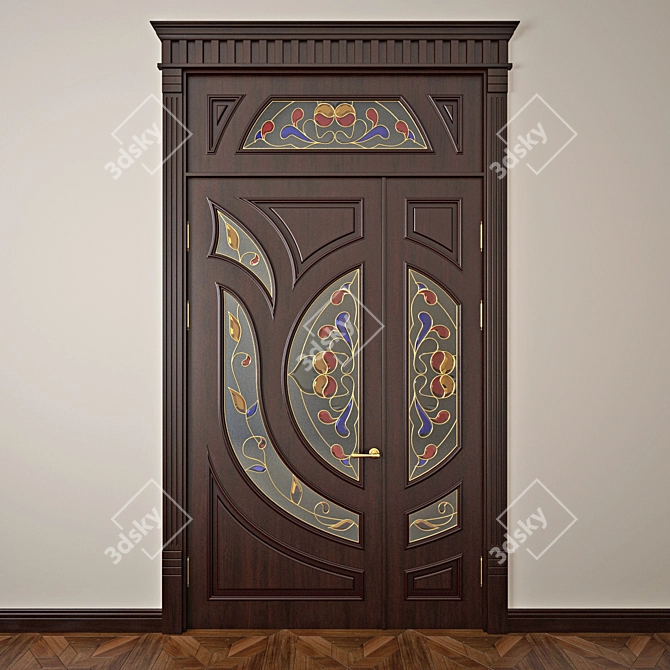 Classic Style Door - Timeless Elegance 3D model image 1