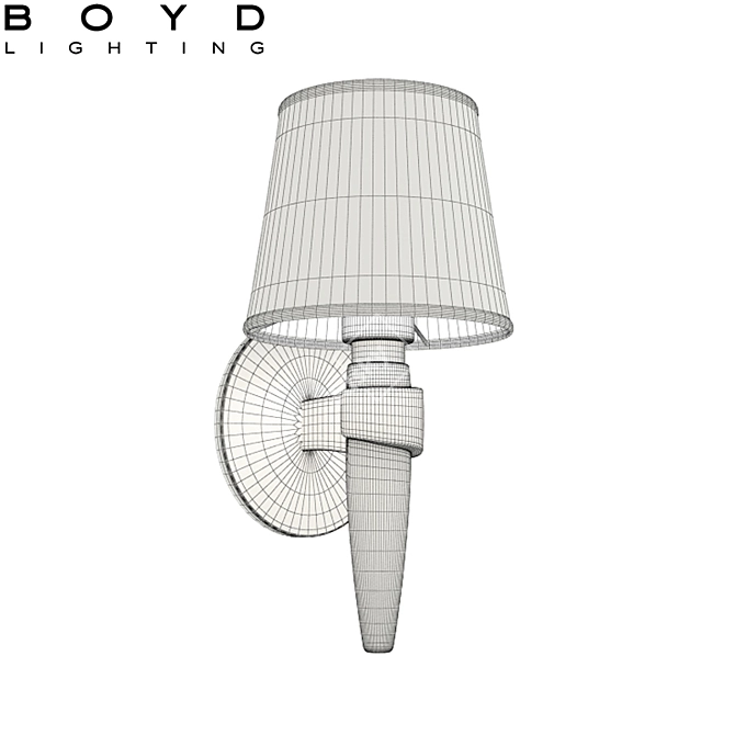 Boyd Liberty Sconce: Artistic Wall Lamp 3D model image 2