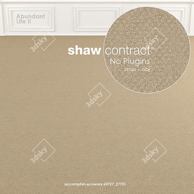 Shaw Abundant Life II Carpet 3D model image 1
