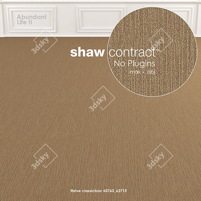 Shaw Abundant Life II Carpet 3D model image 1