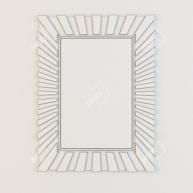 Hatteras Gray Sunburst Mirror 3D model image 2