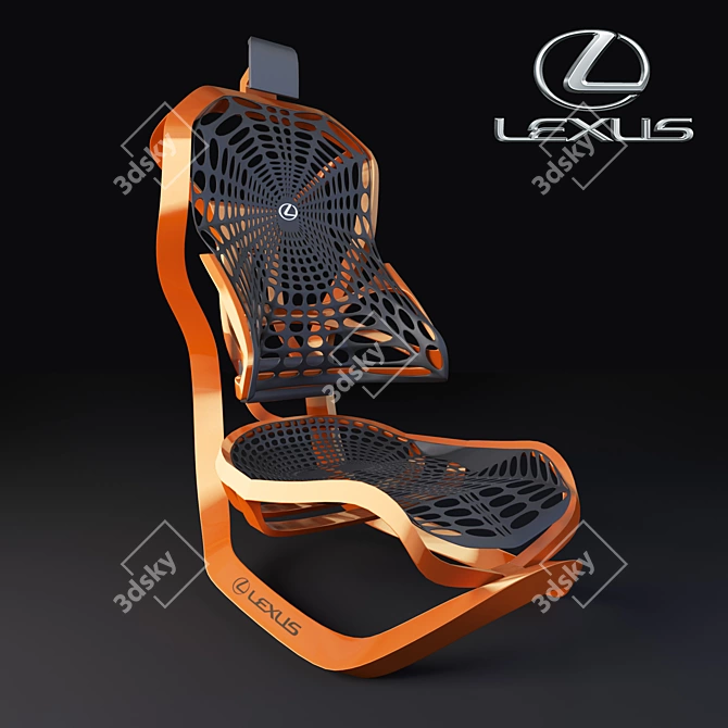 Luxury Kinetic Chair: Inspired by Lexus 3D model image 1