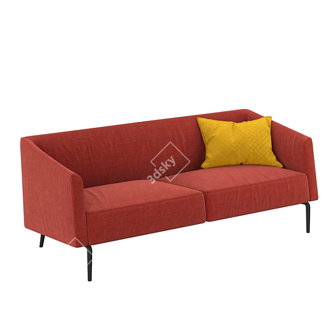 Sleek Kaiwa Lema Sofa: Luxury in Matteo Nunziati Design 3D model image 1